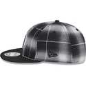 cappello-piatto-nero-snapback-9fifty-retro-crown-plaid-dei-detroit-tigers-mlb-di-new-era