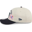 cappellino-curvo-beige-e-blu-navy-snapback-9fifty-retro-crown-scatter-dei-new-york-yankees-mlb-di-new-era