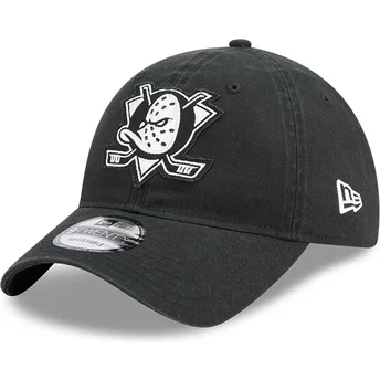 Cappellino curvo nero regolabile 9TWENTY Stamp degli Anaheim Ducks NHL di New Era