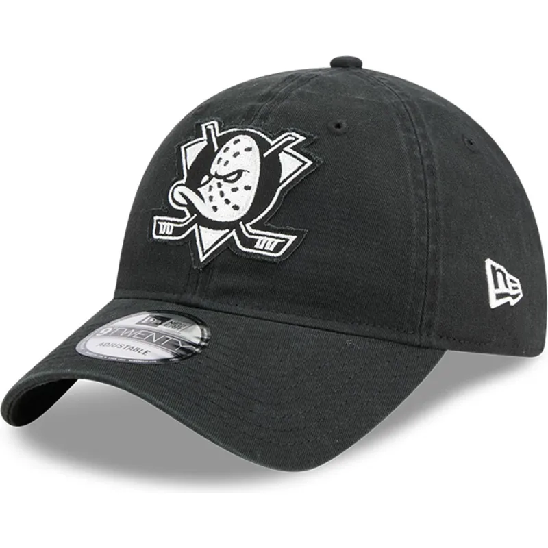 cappellino-curvo-nero-regolabile-9twenty-stamp-di-anaheim-ducks-nhl-di-new-era