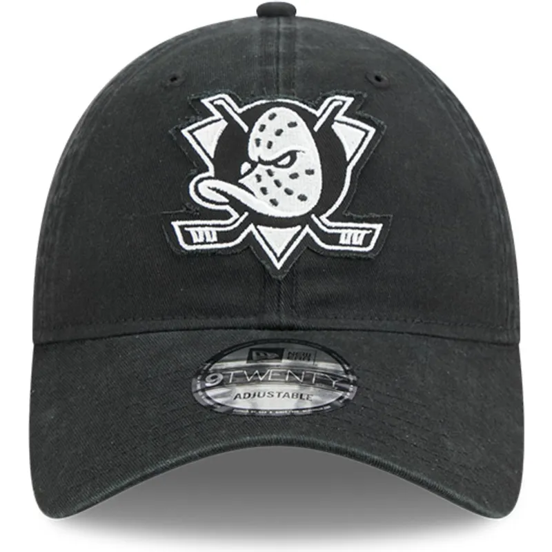 cappellino-curvo-nero-regolabile-9twenty-stamp-di-anaheim-ducks-nhl-di-new-era