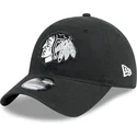 cappellino-curvo-nero-regolabile-9twenty-stamp-dei-chicago-blackhawks-nhl-di-new-era