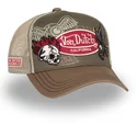 cappellino-trucker-marrone-patches12-di-von-dutch