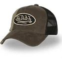cappellino-trucker-marrone-e-nero-cut01-di-von-dutch