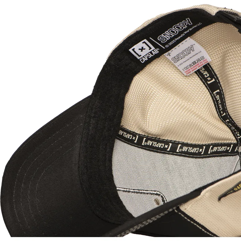 cappellino-trucker-nero-e-beige-snoopy-ed-emilio-pea6-naw6-peanuts-di-capslab
