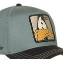 cappellino-snapback-verde-e-nero-con-visiera-curva-pato-lucas-loo12-daf2-looney-tunes-di-capslab