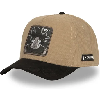 Cappellino curvo marrone e nero snapback Son Goku DBS7 UNI Dragon Ball di Capslab