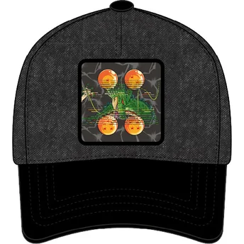 Snapback nero con visiera curva Shenron DBS7 SHE Dragon Ball di Capslab