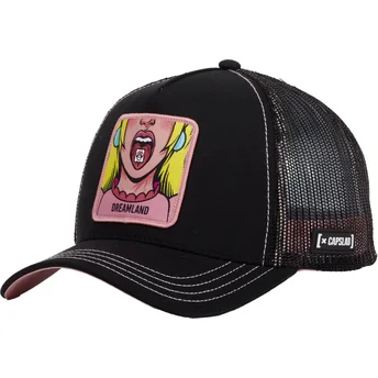 Cappellino trucker nero Dreamland CAS2 DRE1 di Capslab