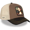 cappellino-trucker-marrone-e-nero-mona-lisa-pump-up-the-volume-fam-mon-famous-di-capslab