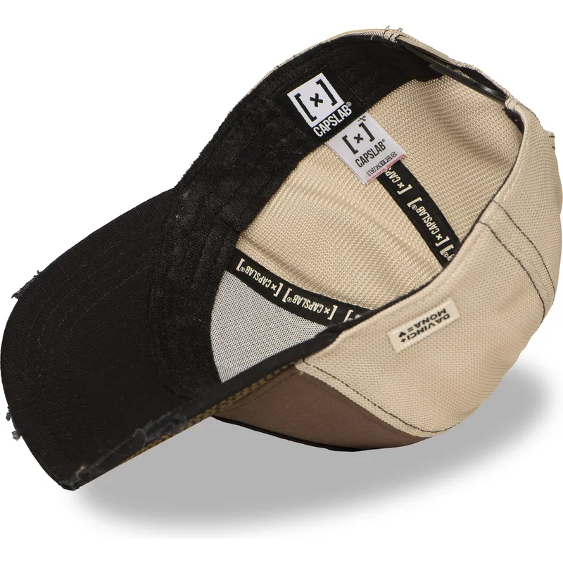 cappellino-trucker-marrone-e-nero-mona-lisa-pump-up-the-volume-fam-mon-famous-di-capslab