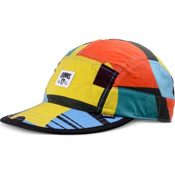 Cappello con visiera curva multicolore regolabile Geometric Dark Soft FC di Djinns
