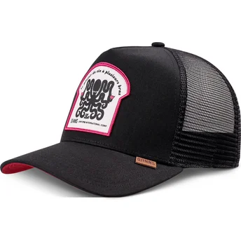 Cappellino trucker nero Octovino HFT di Djinns