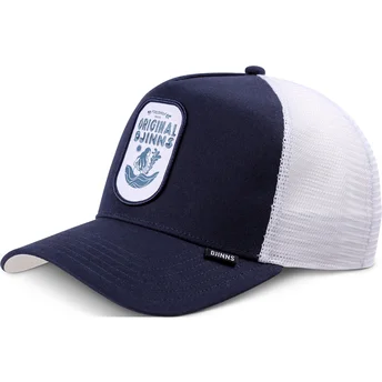 Cappellino trucker blu marino e bianco Original HFT di Djinns
