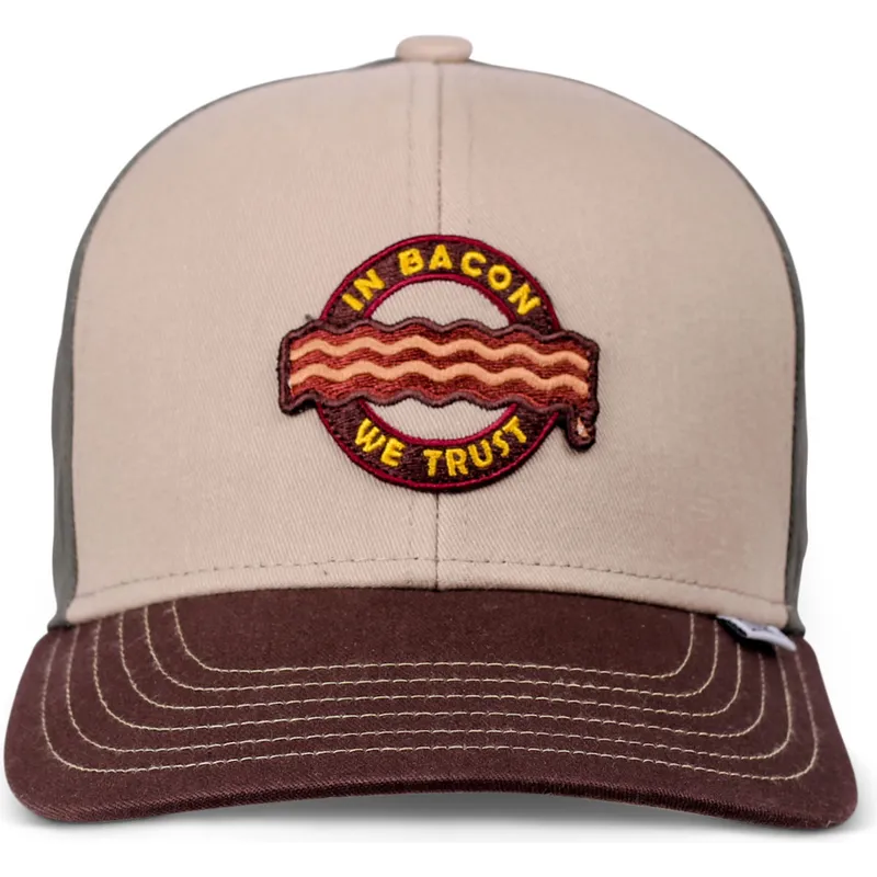 cappellino-curvo-multicolore-snapback-per-bambino-food-bacon-basic-di-djinns
