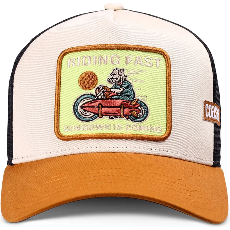 cappellino-trucker-marrone-riding-fast-hft-di-coastal