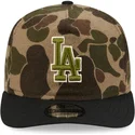 cappellino-curvo-mimetico-regolabile-19twenty-in-cotone-spazzolato-three-looms-duck-dei-los-angeles-dodgers-mlb-di-new-era