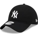 cappellino-nero-con-visiera-curva-regolabile-9twenty-in-lana-merino-dei-new-york-yankees-mlb-di-new-era