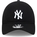 cappellino-nero-con-visiera-curva-regolabile-9twenty-in-lana-merino-dei-new-york-yankees-mlb-di-new-era