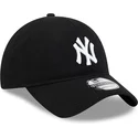cappellino-nero-con-visiera-curva-regolabile-9twenty-in-lana-merino-dei-new-york-yankees-mlb-di-new-era