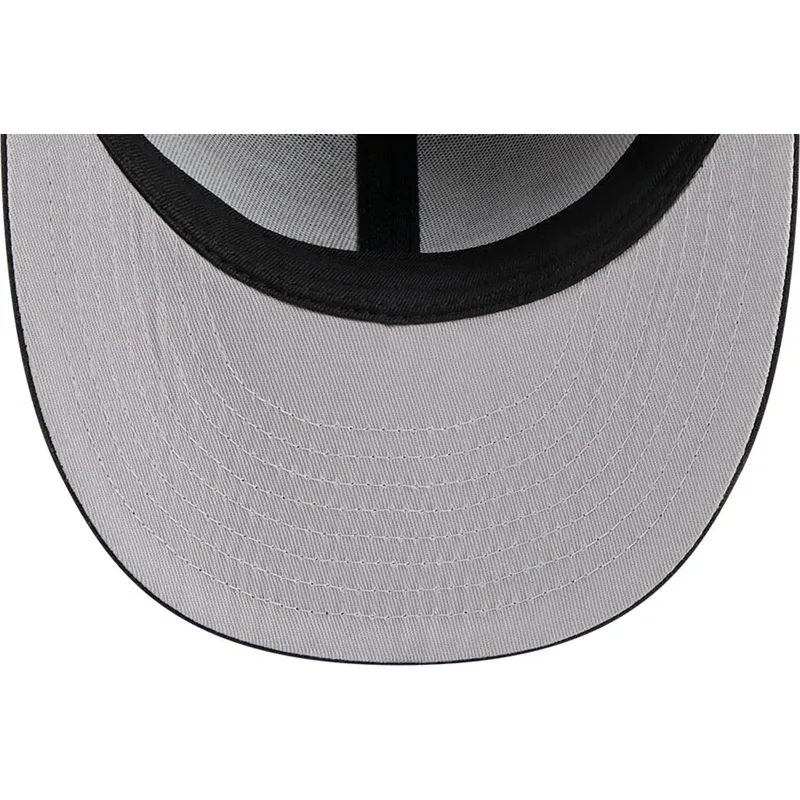 cappellino-curvo-nero-regolabile-59fifty-low-profile-floral-cord-three-looms-printed-corduroy-di-oakland-athletics-mlb-di-new-er