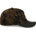 cappellino-curvo-nero-regolabile-59fifty-low-profile-floral-cord-three-looms-printed-corduroy-dei-new-york-yankees-mlb-di-new-er