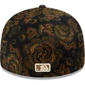 cappellino-curvo-nero-regolabile-59fifty-low-profile-floral-cord-three-looms-printed-corduroy-dei-los-angeles-dodgers-mlb-di-new