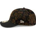 cappellino-curvo-nero-aderente-59fifty-low-profile-floral-cord-three-looms-printed-corduroy-dei-boston-red-sox-mlb-di-new-era