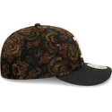 cappellino-curvo-nero-aderente-59fifty-low-profile-floral-cord-three-looms-printed-corduroy-dei-boston-red-sox-mlb-di-new-era