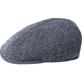 Berretto blu marino Pattern Flexfit Marled Navy di Kangol