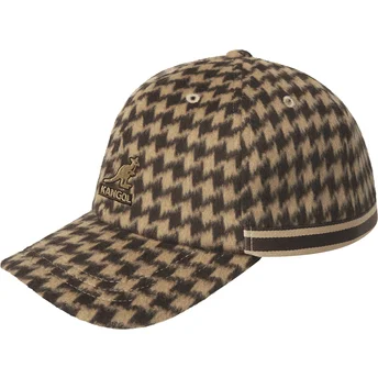 Cappellino curvo marrone regolabile Block Zig Baseball Brown di Kangol