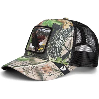 Cappellino trucker mimetico aquila Freedom Eagle Camouflage Seasonal Real Tree The Farm di Goorin Bros.