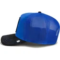 cappellino-trucker-blu-e-nero-con-pitbull-flex-pitbull-suede-the-farm-di-goorin-bros