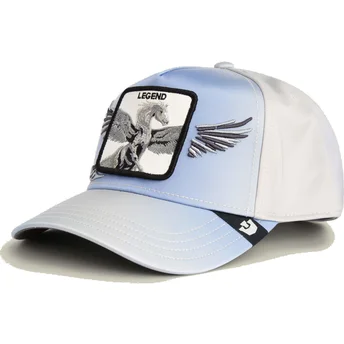 Cappellino con visiera curva azzurro snapback Pegaso Legend Flare Up Wings The Farm di Goorin Bros.