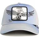 cappello-snapback-azzurro-con-visiera-curva-pegaso-legend-flare-up-wings-the-farm-di-goorin-bros
