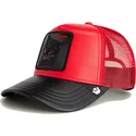 cappellino-trucker-rosso-e-nero-gatto-misfit-courtside-the-farm-di-goorin-bros
