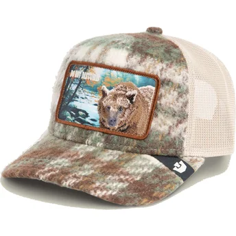 Gorra trucker marrone orso Do Not Disturb Don't Poke The Bear Homestead The Farm di Goorin Bros.