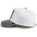 cappello-trucker-bianco-e-grigio-cane-rottweiler-bad-boy-denim-the-farm-di-goorin-bros