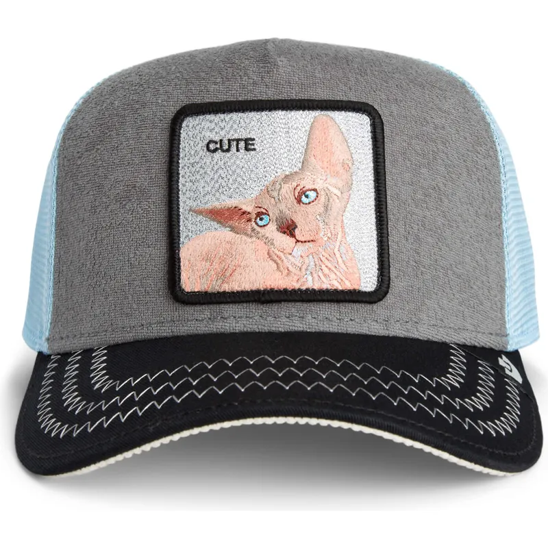 cappellino-trucker-multicolore-gatto-cute-remix-the-farm-di-goorin-bros