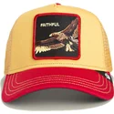 cappellino-trucker-giallo-e-rosso-aquila-the-faithful-eagle-sport-the-farm-di-goorin-bros