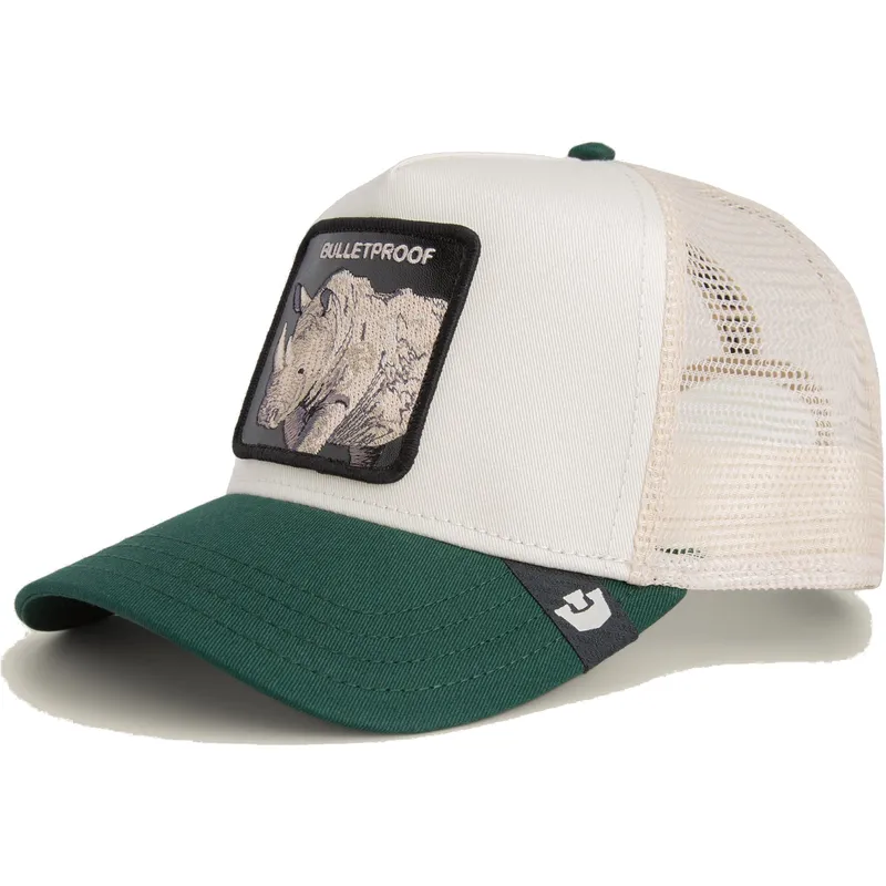 cappellino-trucker-bianco-e-verde-rinoceronte-bulletproof-bulletproof-sport-the-farm-di-goorin-bros