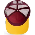 cappello-trucker-rosso-e-giallo-gufo-the-real-talk-sport-the-farm-di-goorin-bros