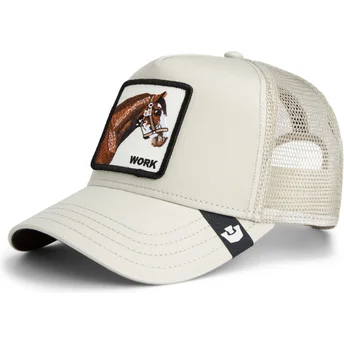 Cappellino trucker bianco cavallo Work Horse Grit The Farm di Goorin Bros.