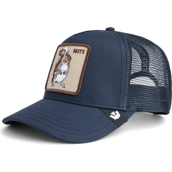 Cappellino trucker blu marino scoiattolo Nuts The Farm di Goorin Bros.