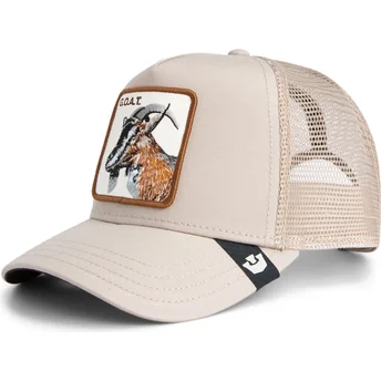 Gorra trucker beige capra Goat The Farm di Goorin Bros.