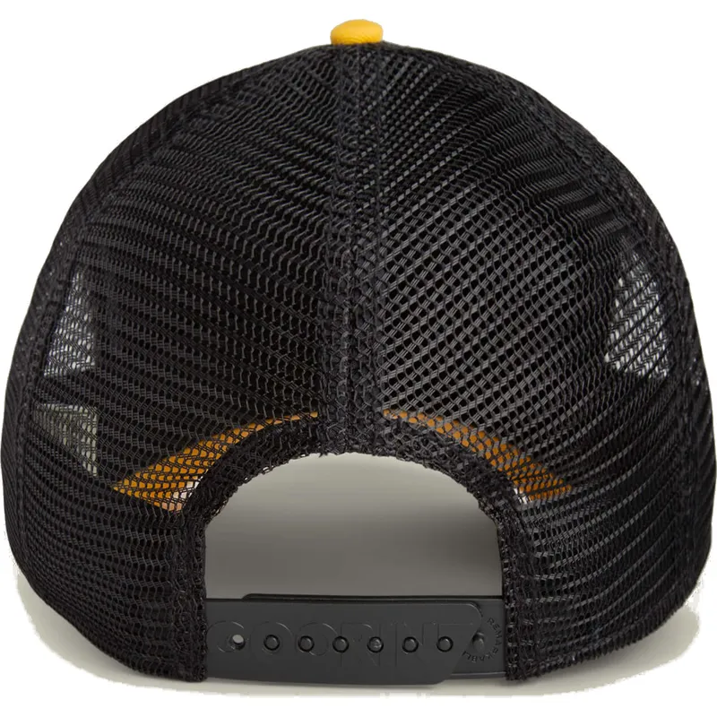 cappellino-trucker-nero-e-giallo-per-bambino-scorpione-deadly-mini-the-farm-di-goorin-bros