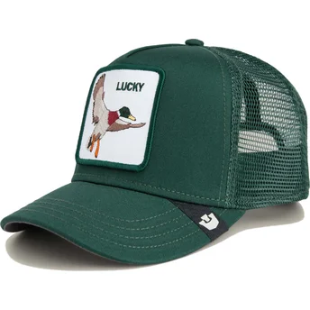 Gorra trucker verde per bambino anatra The Lucky Mini The Farm di Goorin Bros.