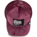 gorra-trucker-bordeaux-tigre-savage-tiger-velour-the-farm-di-goorin-bros