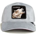 cappello-trucker-grigio-lupo-maverick-wolf-velour-the-farm-di-goorin-bros