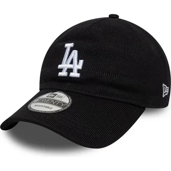 Cappello curvo nero regolabile 9TWENTY in lana Merino dei Los Angeles Dodgers MLB di New Era